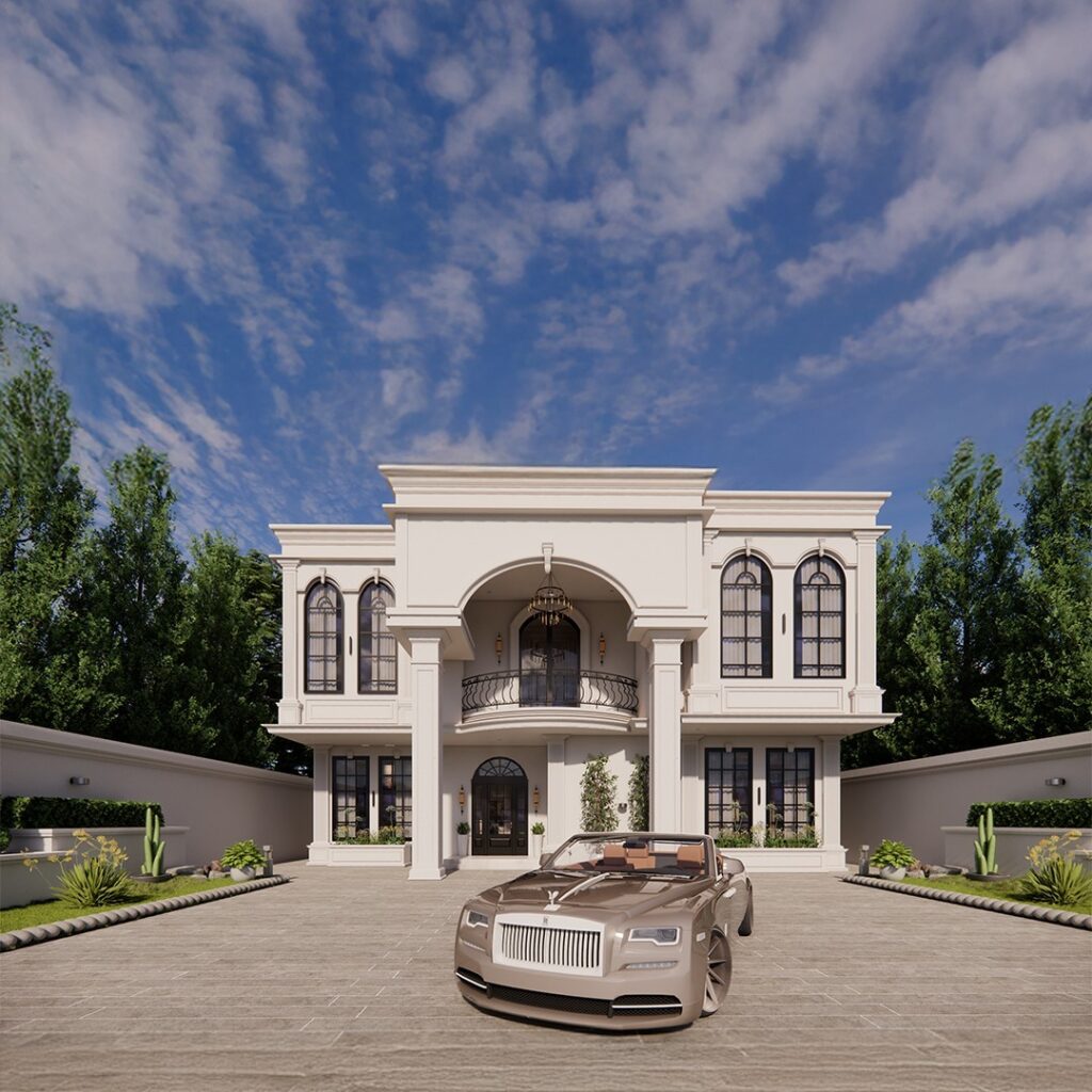 تصميم فيلا كلاسيك