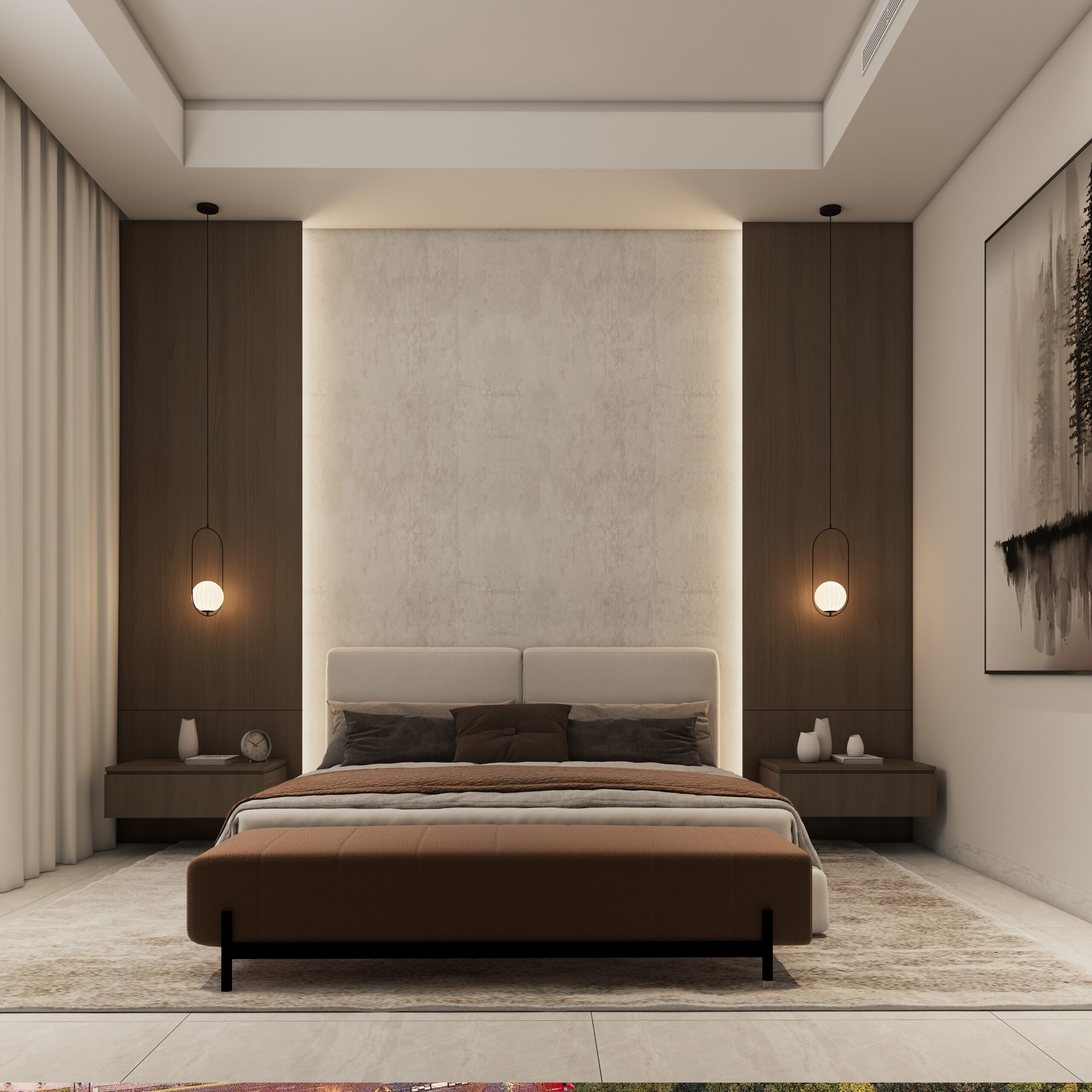 غرف نوم رئيسية – مودرن