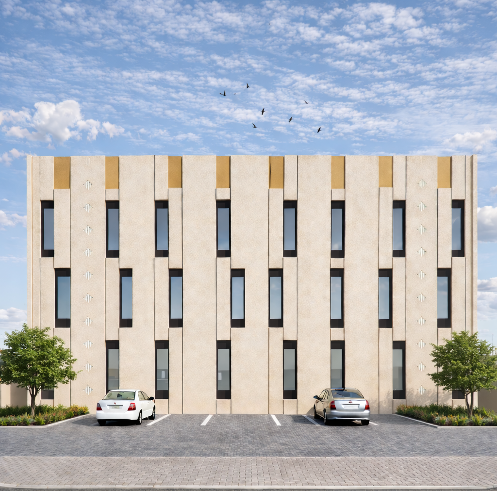 تصميم واجهة عمارة سكنية