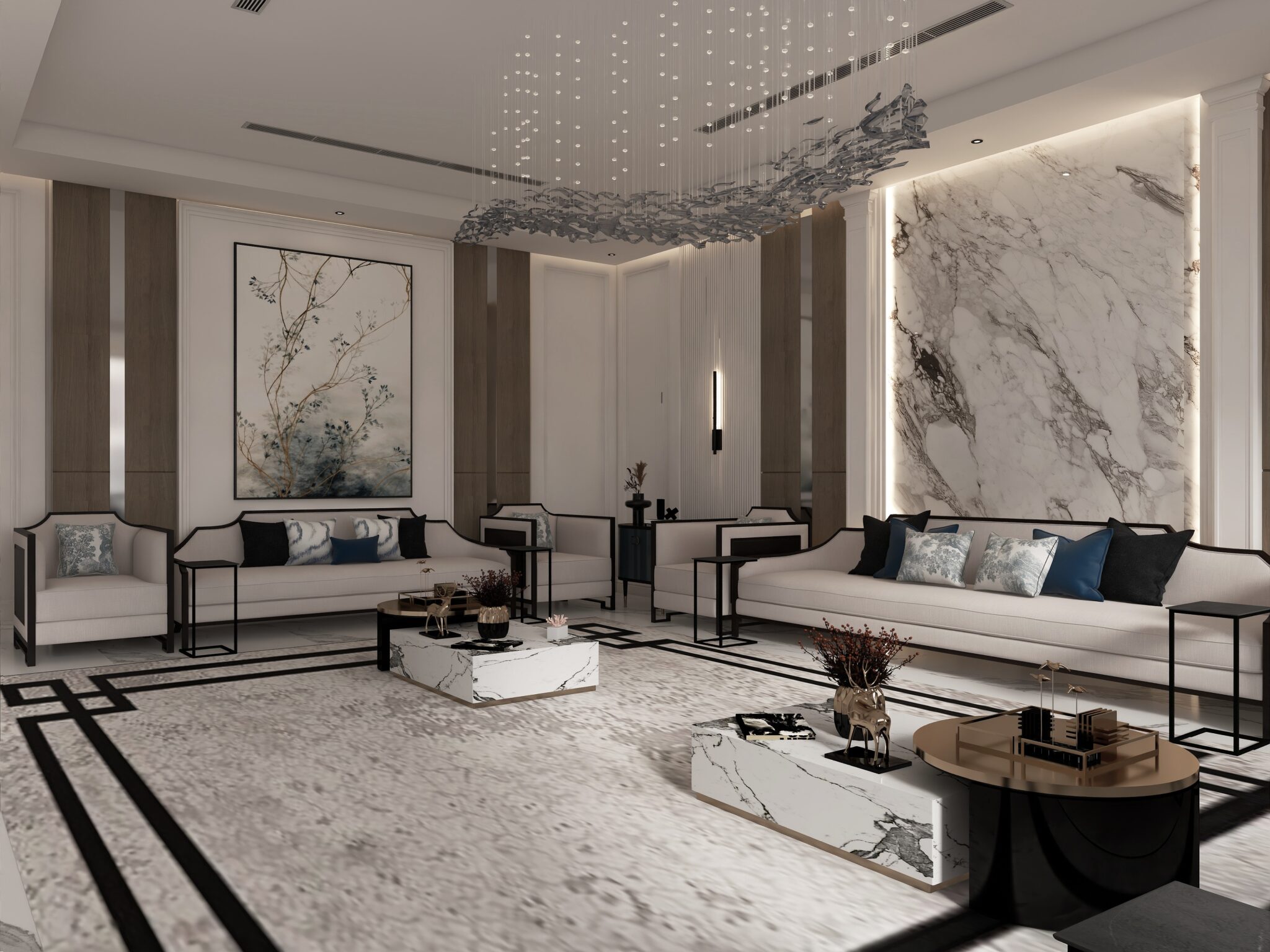 Neoclassical Majlis Interior Design - Tras DesignTras Design
